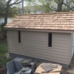 Cedar Shake Roof with copper flashings